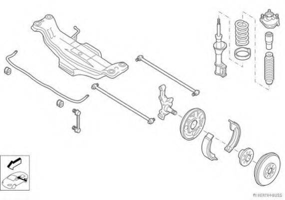 HERTH+BUSS JAKOPARTS N00132HA Рулевое управление; Подвеска колеса