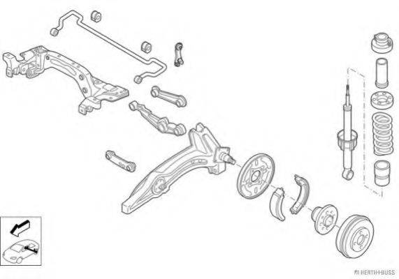 HERTH+BUSS JAKOPARTS N00896HA Рулевое управление; Подвеска колеса