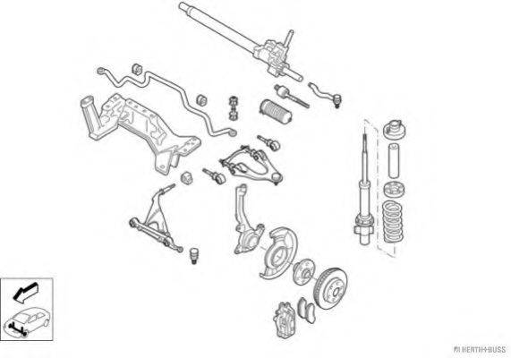 HERTH+BUSS JAKOPARTS N00896VA Рулевое управление; Подвеска колеса