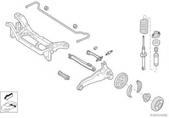 HERTH+BUSS JAKOPARTS N00916HA Рулевое управление; Подвеска колеса