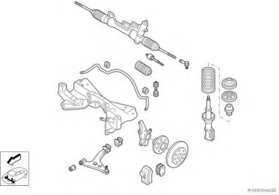 HERTH+BUSS JAKOPARTS N00916VA Рулевое управление; Подвеска колеса