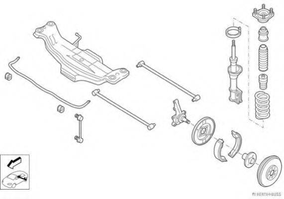HERTH+BUSS JAKOPARTS N02644HA Рулевое управление; Подвеска колеса