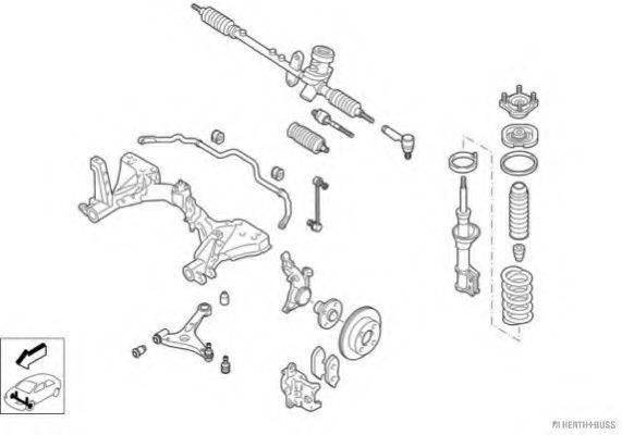 HERTH+BUSS JAKOPARTS N02644VA Рулевое управление; Подвеска колеса