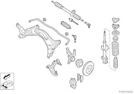 HERTH+BUSS JAKOPARTS N02718VA Рулевое управление; Подвеска колеса