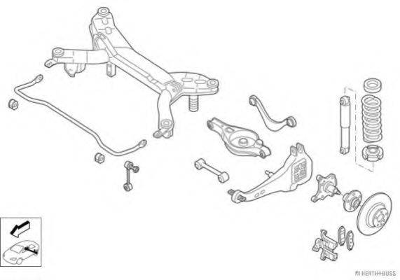 HERTH+BUSS JAKOPARTS N03299HA Рулевое управление; Подвеска колеса