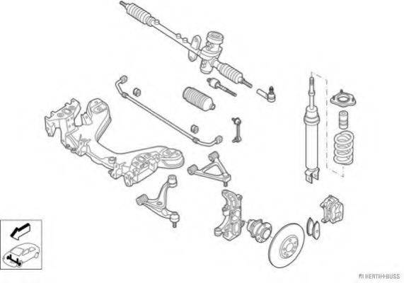 HERTH+BUSS JAKOPARTS N03304VA Рулевое управление; Подвеска колеса
