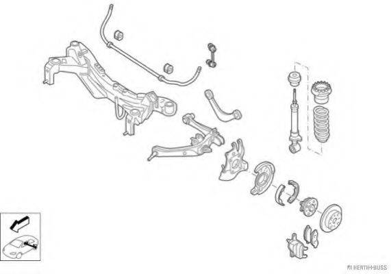 HERTH+BUSS JAKOPARTS N03447HA Рулевое управление; Подвеска колеса