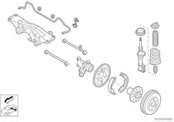 HERTH+BUSS JAKOPARTS N03749HA Рулевое управление; Подвеска колеса