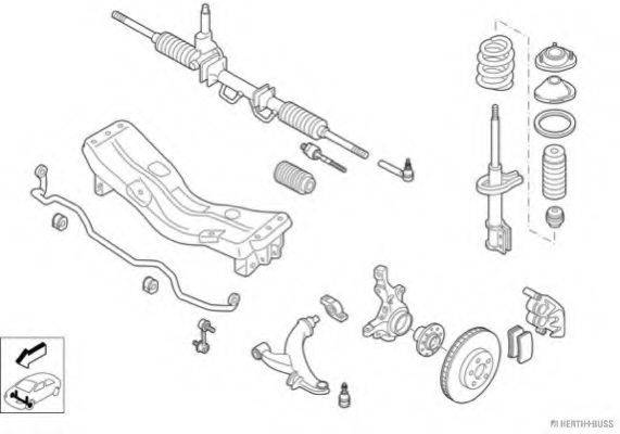 HERTH+BUSS JAKOPARTS N03749VA Рулевое управление; Подвеска колеса