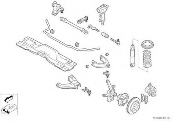 HERTH+BUSS JAKOPARTS N01401VA Рулевое управление; Подвеска колеса
