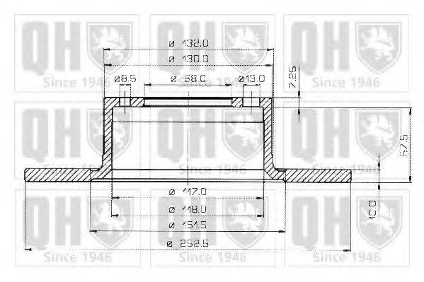 QUINTON HAZELL BDC3133 Тормозной диск