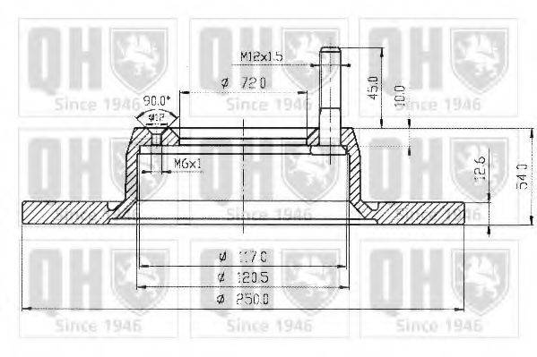 QUINTON HAZELL BDC3209 Тормозной диск