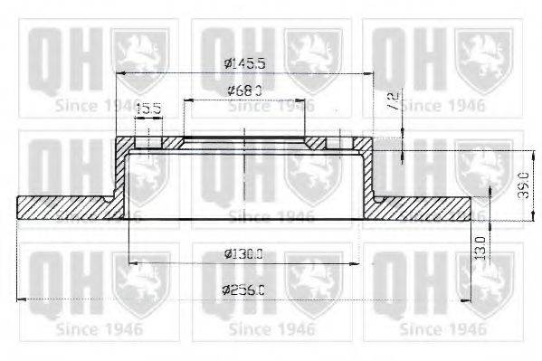 QUINTON HAZELL BDC3211 Тормозной диск