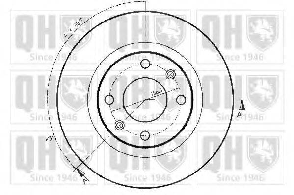 QUINTON HAZELL BDC3247 Тормозной диск