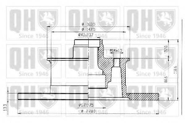 QUINTON HAZELL BDC3310 Тормозной диск