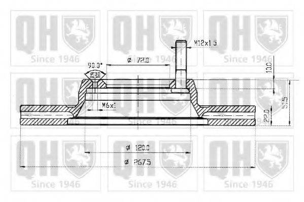 QUINTON HAZELL BDC3502 Тормозной диск