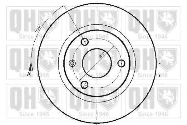 QUINTON HAZELL BDC3505 Тормозной диск