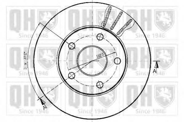 QUINTON HAZELL BDC3517 Тормозной диск