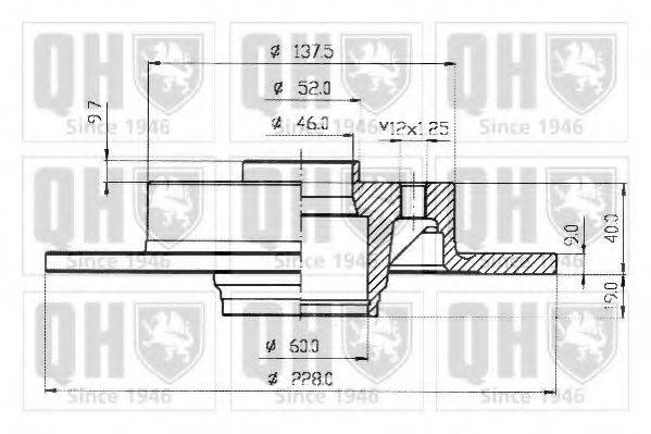 QUINTON HAZELL BDC3566 Тормозной диск