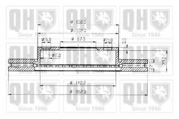 QUINTON HAZELL BDC3597 Тормозной диск