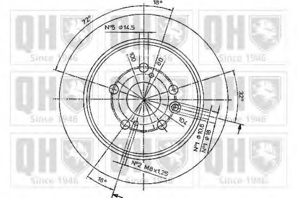 QUINTON HAZELL BDC3763 Тормозной диск