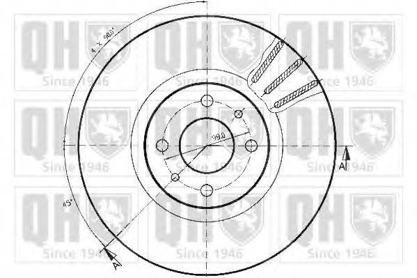 QUINTON HAZELL BDC3766 Тормозной диск