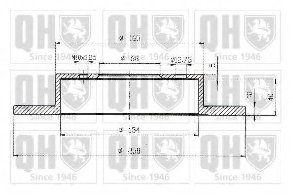 QUINTON HAZELL BDC3792 Тормозной диск