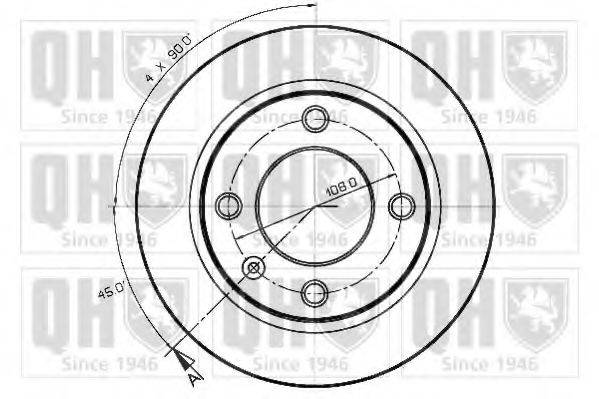 QUINTON HAZELL BDC3919 Тормозной диск