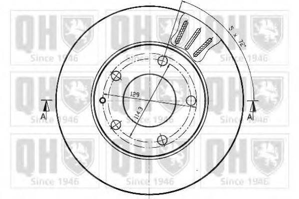 QUINTON HAZELL BDC3951 Тормозной диск