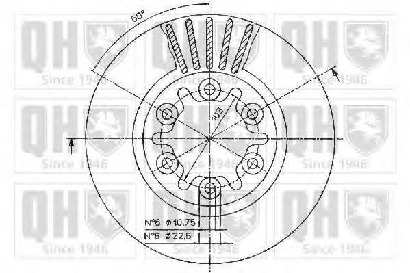 QUINTON HAZELL BDC4247 Тормозной диск