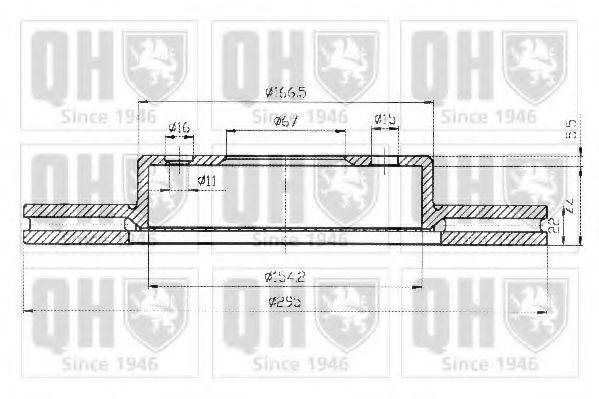 QUINTON HAZELL BDC4321 Тормозной диск