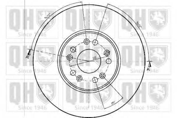 QUINTON HAZELL BDC4378 Тормозной диск