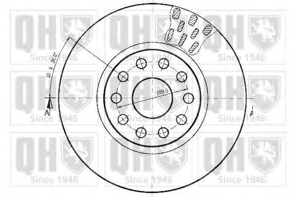 QUINTON HAZELL BDC4501 Тормозной диск