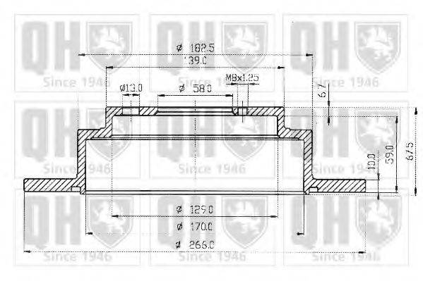 QUINTON HAZELL BDC4604 Тормозной диск