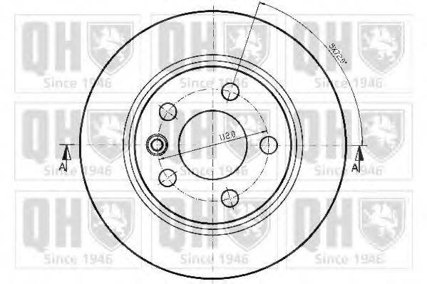 QUINTON HAZELL BDC4627 Тормозной диск