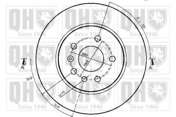 QUINTON HAZELL BDC4680 Тормозной диск