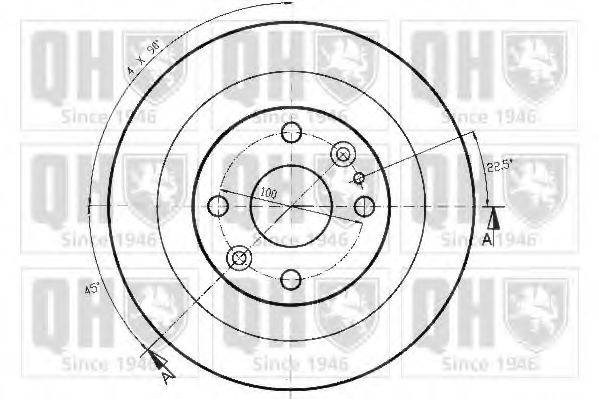 QUINTON HAZELL BDC4747 Тормозной диск