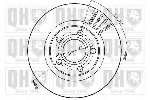 QUINTON HAZELL BDC4752 Тормозной диск