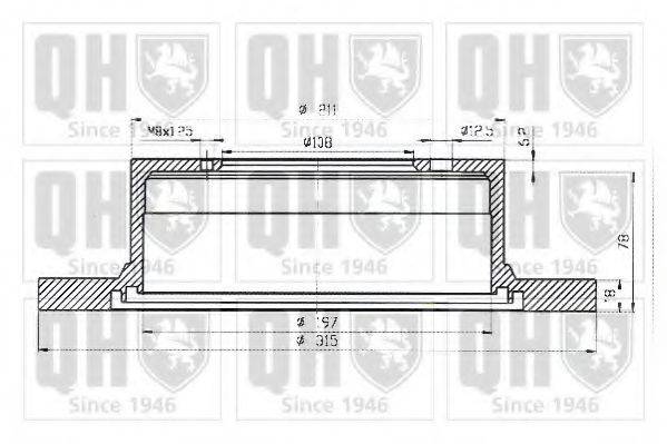 QUINTON HAZELL BDC4773 Тормозной диск