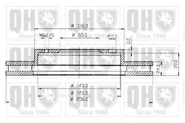 QUINTON HAZELL BDC4775 Тормозной диск