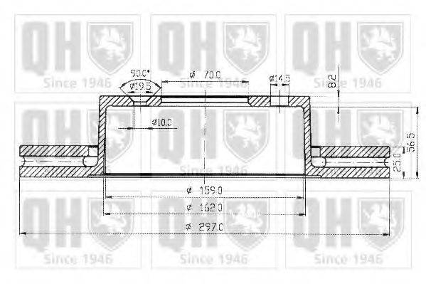 QUINTON HAZELL BDC4804 Тормозной диск