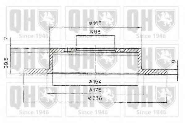 QUINTON HAZELL BDC4892 Тормозной диск