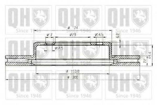 QUINTON HAZELL BDC5146 Тормозной диск