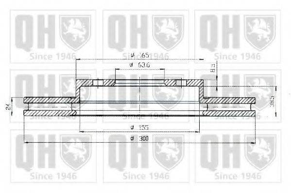 QUINTON HAZELL BDC5199 Тормозной диск