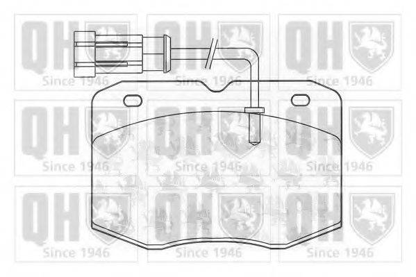 QUINTON HAZELL BP1030 Комплект тормозных колодок, дисковый тормоз