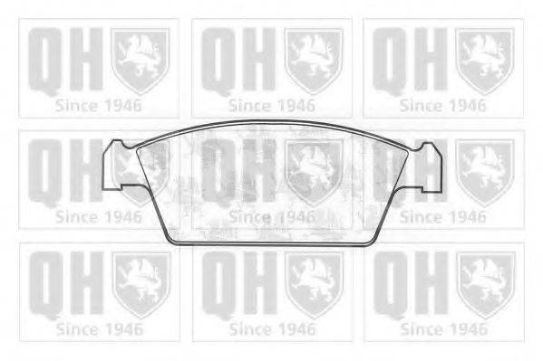 QUINTON HAZELL BP1187 Комплект тормозных колодок, дисковый тормоз