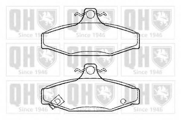 QUINTON HAZELL BP1209 Комплект тормозных колодок, дисковый тормоз