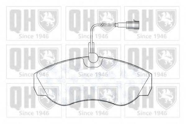 QUINTON HAZELL BP1330 Комплект тормозных колодок, дисковый тормоз