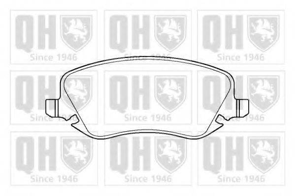 QUINTON HAZELL BP1400 Комплект тормозных колодок, дисковый тормоз