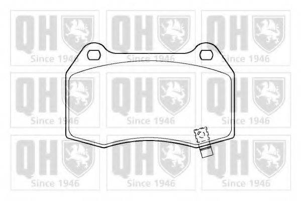 QUINTON HAZELL BP1414 Комплект тормозных колодок, дисковый тормоз